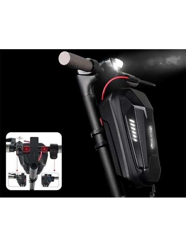 WILDMAN sakwa na kierownicę do hulajnogi wodoodporna 4L ES8X Max czarna