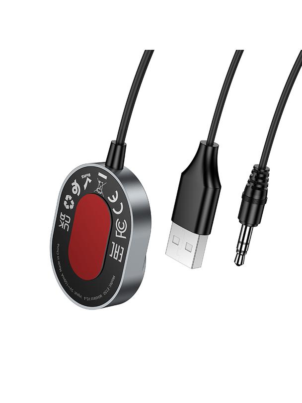Odbiornik AUX Hoco Bluetooth z kablem Jack 3,5 mm E150 szary
