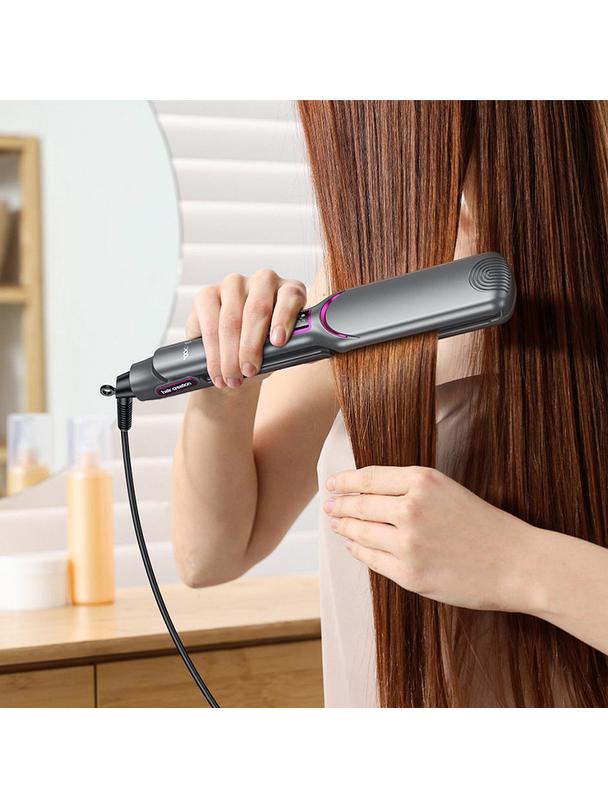 Prostownica do włosów Hoco z wyświetlaczem HP42 szara