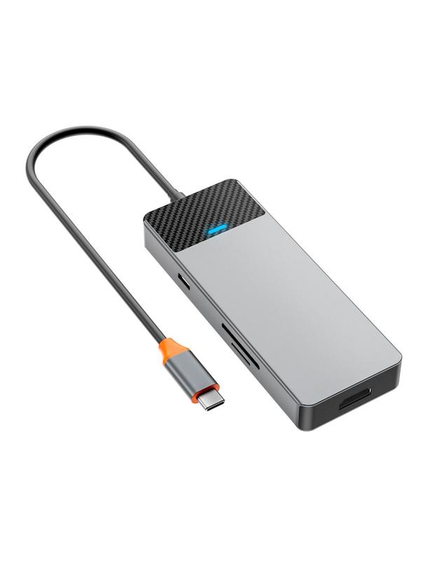 WiWU - HUB A721HD USB3.1x2+PD(100W)+USB-C(3.1)+ SD/TF(3.0)+HDMI (4K60HZ)