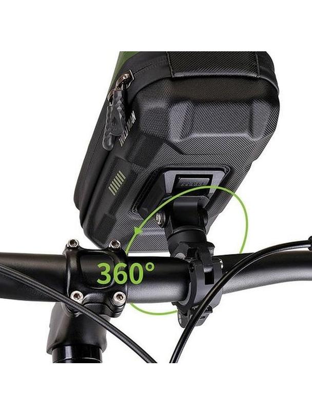 WILDMAN sakwa rowerowa na kierownicę na zamek 0,6L (4" - 7") GX330 zielona