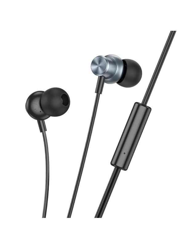 Słuchawki przewodowe douszne Jack 3,5 mm Hoco M110 szare