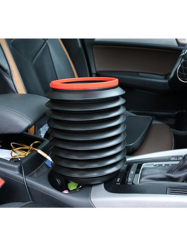 Składany pojemnik wiaderko do samochodu 4L czarny