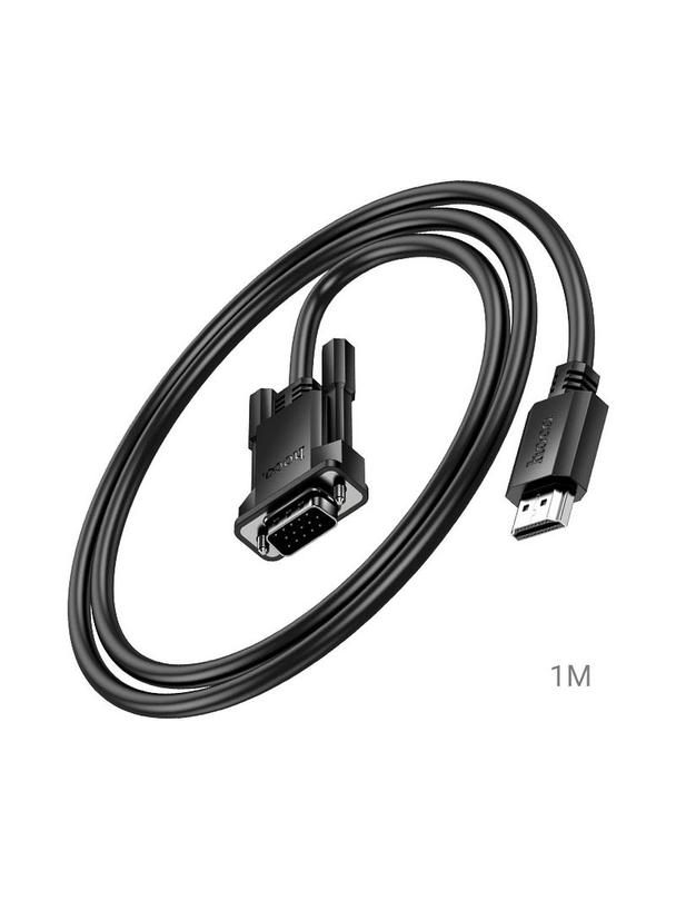 Kabel HDMI do VGA Hoco HD 1080p 2 m US12 czarny
