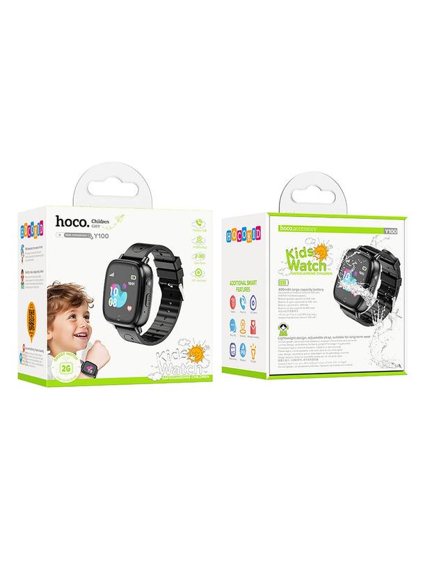 Smartwatch dla dzieci Hoco 1,44" 2G z funkcją rozmowy Y100 czarny