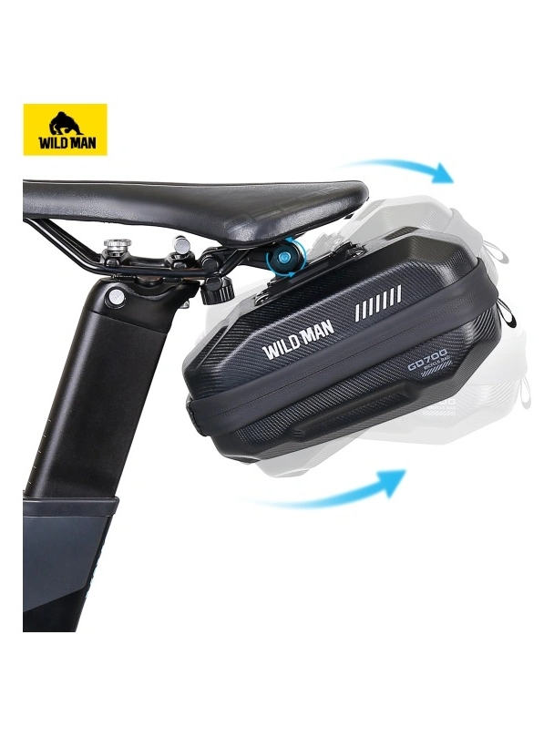 WILDMAN sakwa rowerowa na ramę na zamek 1L (4" - 7") M90 czarna