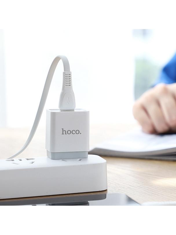 Kabel USB A do USB C Hoco 2,4A 1 m X40 biały