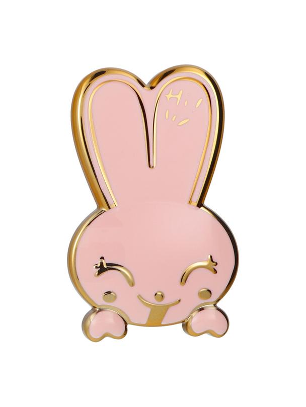 Stojak na telefon KRÓLICZEK - naklejany - różowy