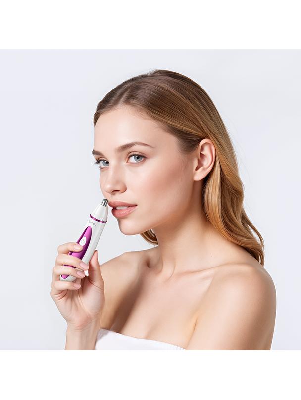 Trymer z golarką 4w1 Hoco HP80 biało różowy