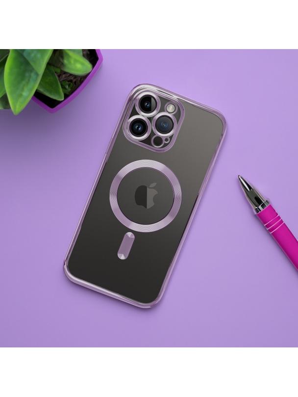 Futerał do iPhone 16 PRO Electro Mag Cover zgodny z MagSafe fioletowy