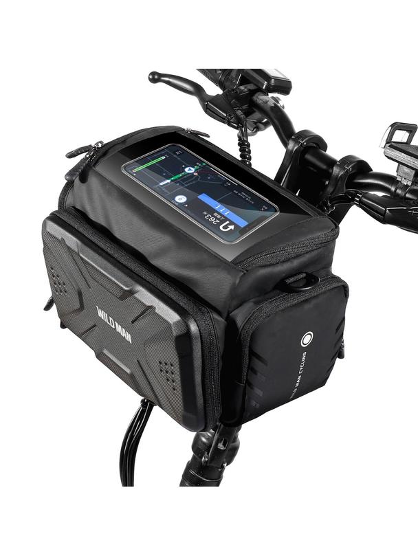 WILDMAN sakwa rowerowa na kierownicę na zamek GS6 4L ( 4" - 7") czarna