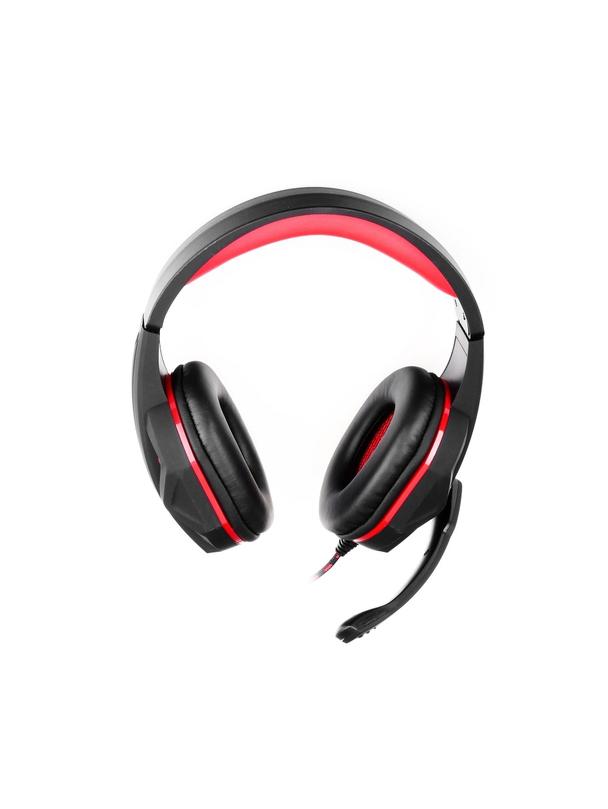 Słuchawki przewodowe nauszne USB A Art gamingowe z mikrofonem Hero czarne