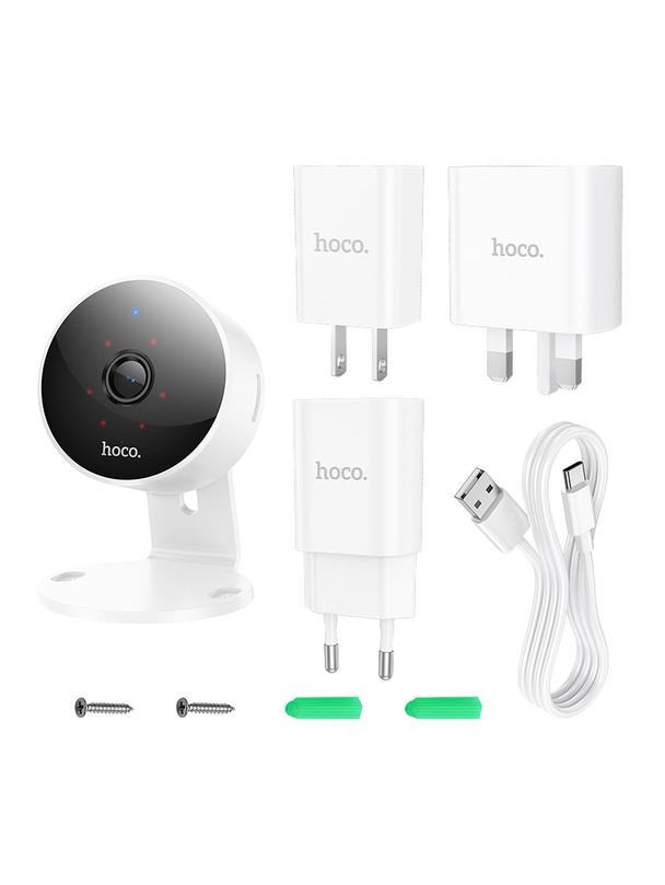 Kamera wewnętrzna Hoco 4MP Full HD Wi-Fi D7 biała