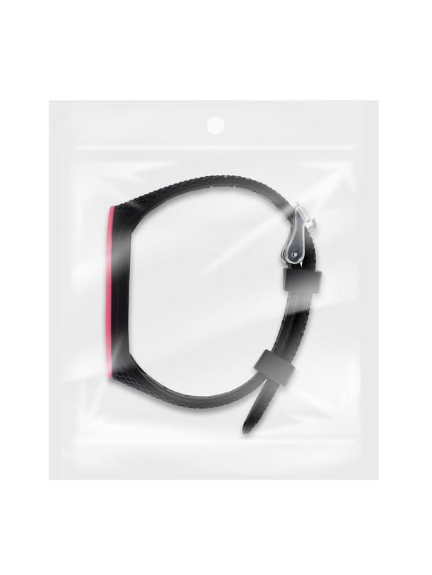 Pasek z elastomeru LIFESTYLE do XIAOMI Mi Band 5 / 6 czarny (06)