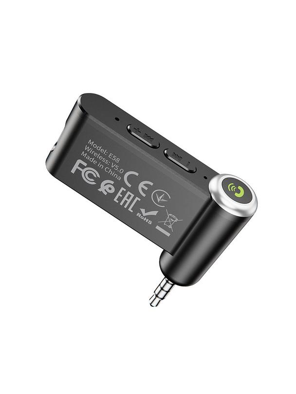 Odbiornik AUX Hoco Bluetooth Jack 3,5 mm E58 czarny