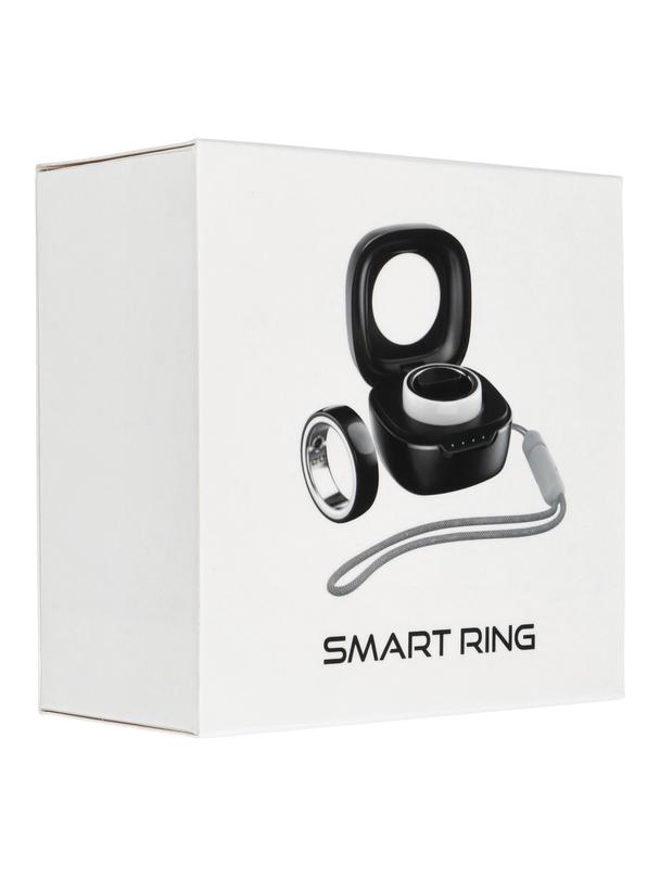 Smart Ring R8- inteligentny pierścień ceramiczny ze stacją ładującą rozmiar 15,4mm czarny