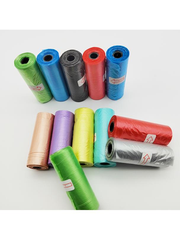 Worki na foliowe na psie odchody 10 rolek srebrne