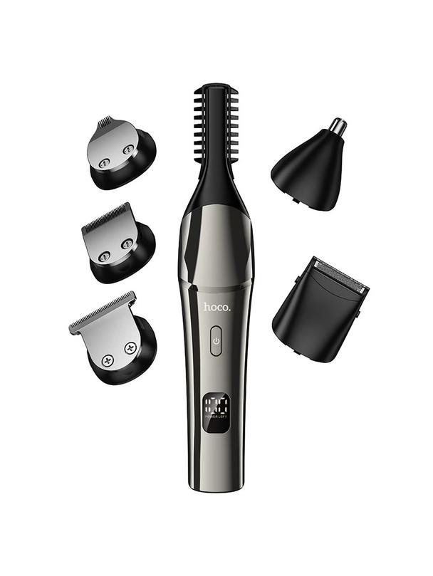 Maszynka do strzyżenia włosów zestaw Hoco HP26 szara