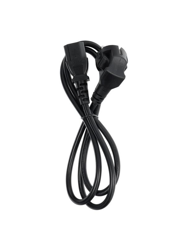 Kabel zasilający do komputera PC / drukarka / monitor 230V 16A 1,2 m czarny