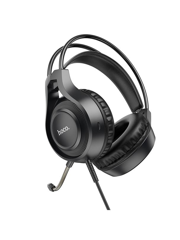 Słuchawki przewodowe nauszne Jack 3,5 mm Hoco W106 czarne