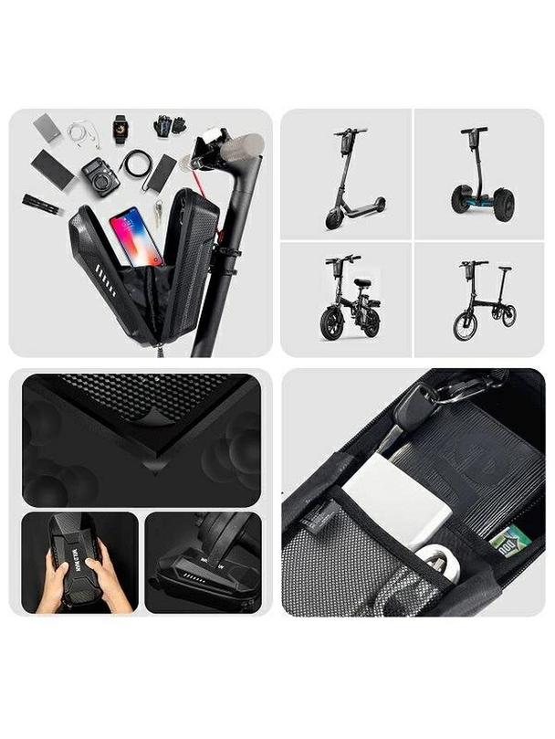 WILDMAN sakwa na kierownicę do hulajnogi wodoodporna 4L ES8X Max czarna