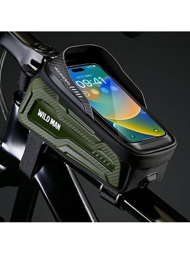 WILDMAN sakwa rowerowa na ramę na zamek 1L (4" - 7") M20 zielona