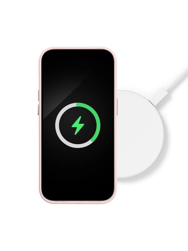 Futerał LEATHER MAG COVER kompatybilny z MagSafe do IPHONE 15 Pro różowy