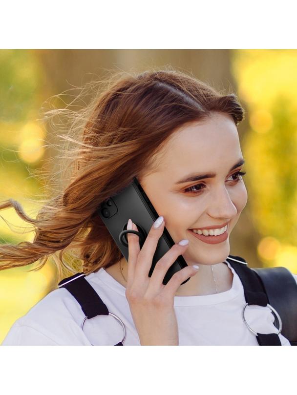 Futerał do iPhone 7 / 8 / SE 2020 / SE 2022 Silicone Ring czarny