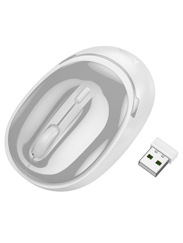 Myszka bezprzewodowa Hoco 2,4G 1600 dpi GM34 szaro biała
