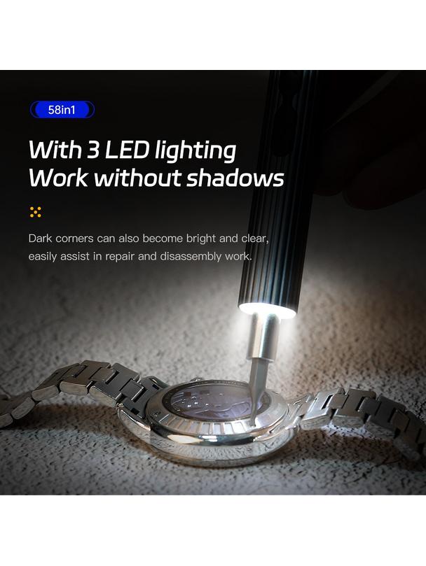 UF-TOOLS - Wkrętak elektryczny N20 z wymiennymi bitami i magnetyzerem 58w1