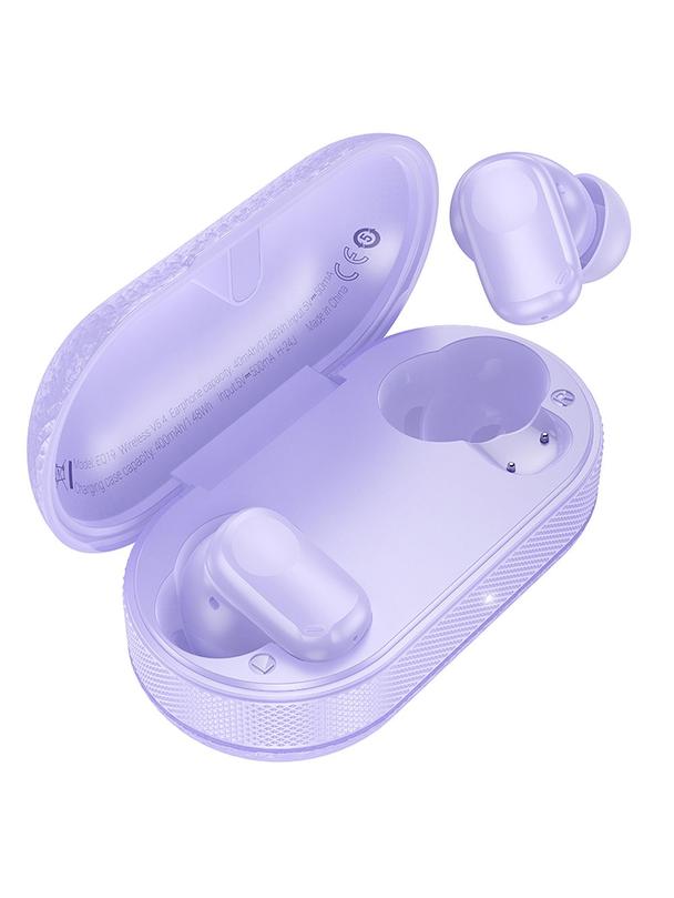 Słuchawki bezprzewodowe douszne Hoco TWS EQ19 fioletowe