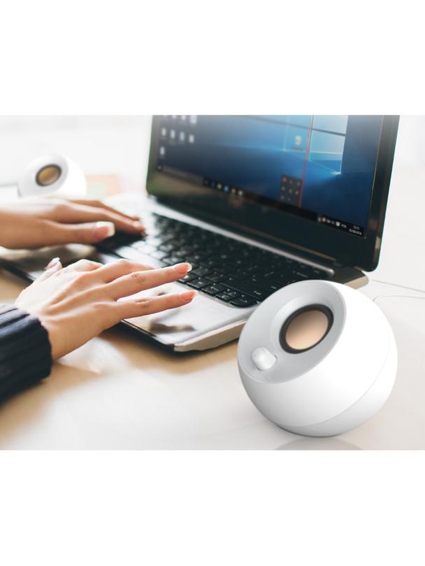 Głośnik przewodowy 4,4W Creative Pebble 2.0 51MF1680AA001 biały