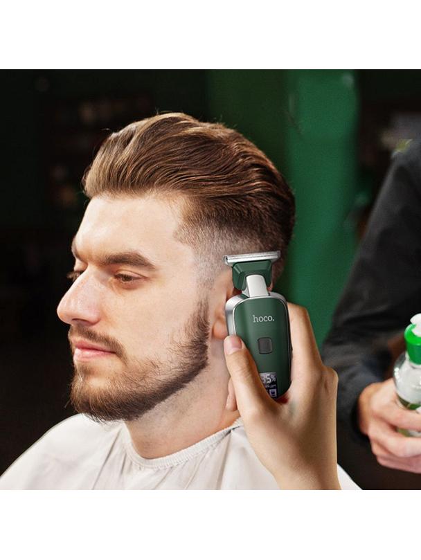 Maszynka do strzyżenia włosów Hoco z wyświetlaczem HP23 zielona