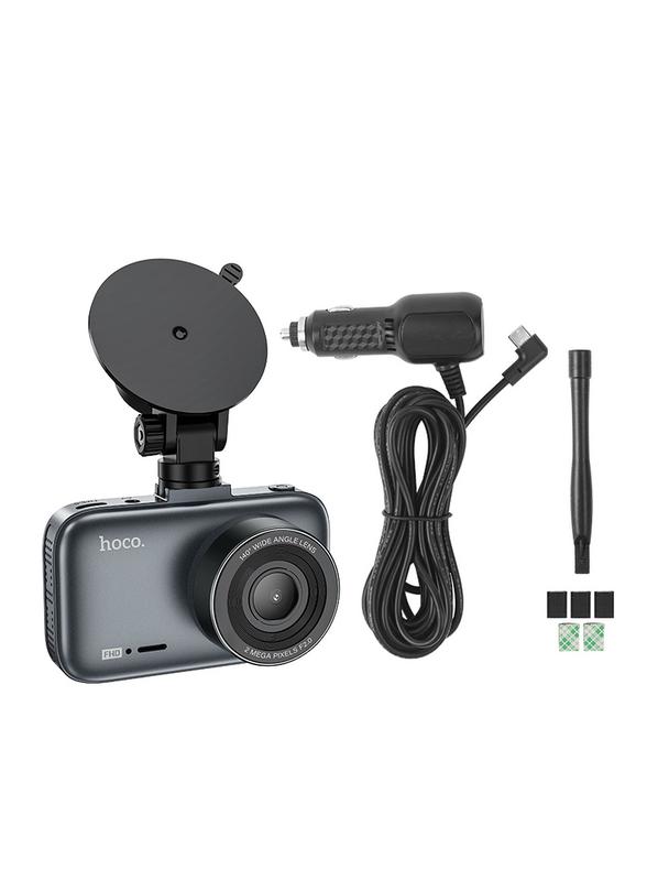 Kamera samochodowa Hoco z wyświetlaczem 3" 1080P/30fps DV5 stalowo szara