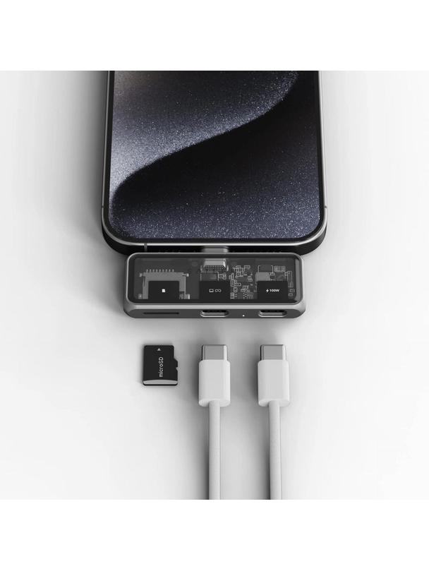 Adapter HUB 3w1 USB C Satechi Mobile XR ST-HXRSDM szary