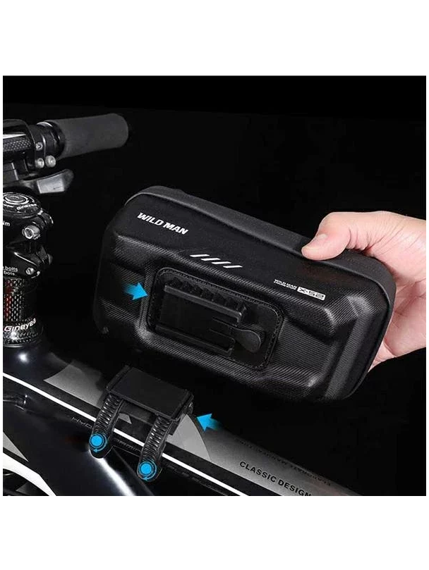 WILDMAN sakwa rowerowa na ramę na zamek 1L (4" - 7") XS2 czarna