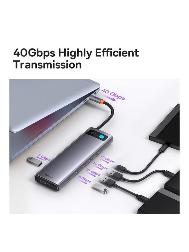 BASEUS adapter HUB 12w1 Typ C WKWG020213/BS-OH037 0,2 m szary
