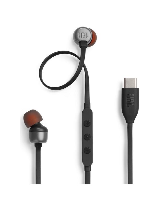 Słuchawki przewodowe douszne USB C JBL Tune 310C czarne