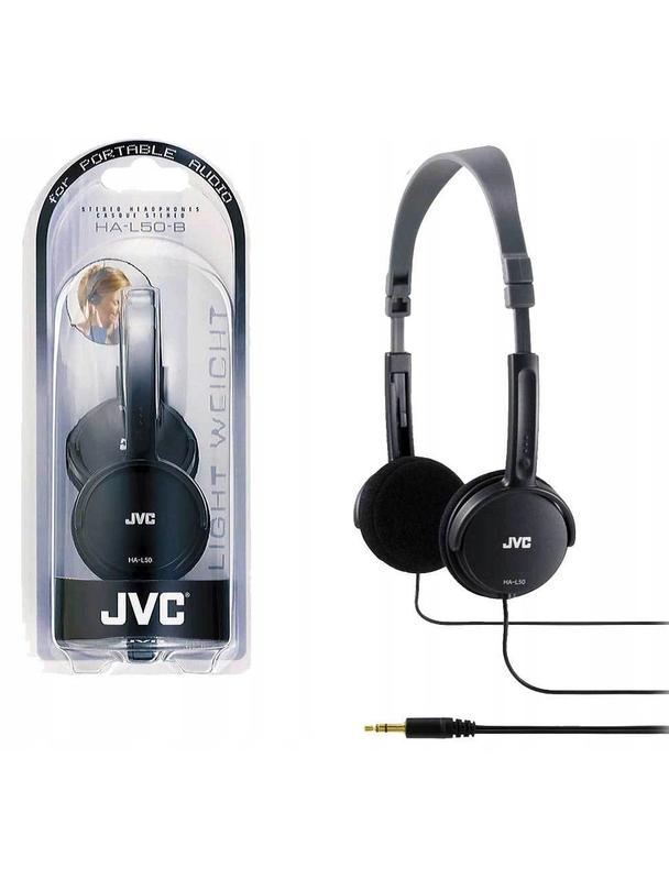 Słuchawki przewodowe nauszne JVC HAL-50-B czarne