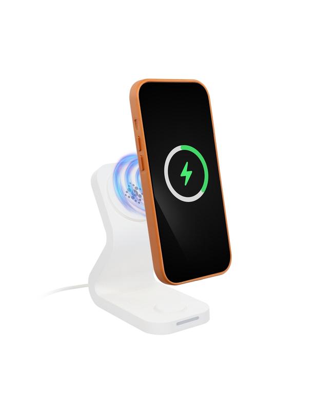 Futerał do iPhone 15 PRO MAX Leather Mag Cover zgodny z MagSafe pomarańczowy