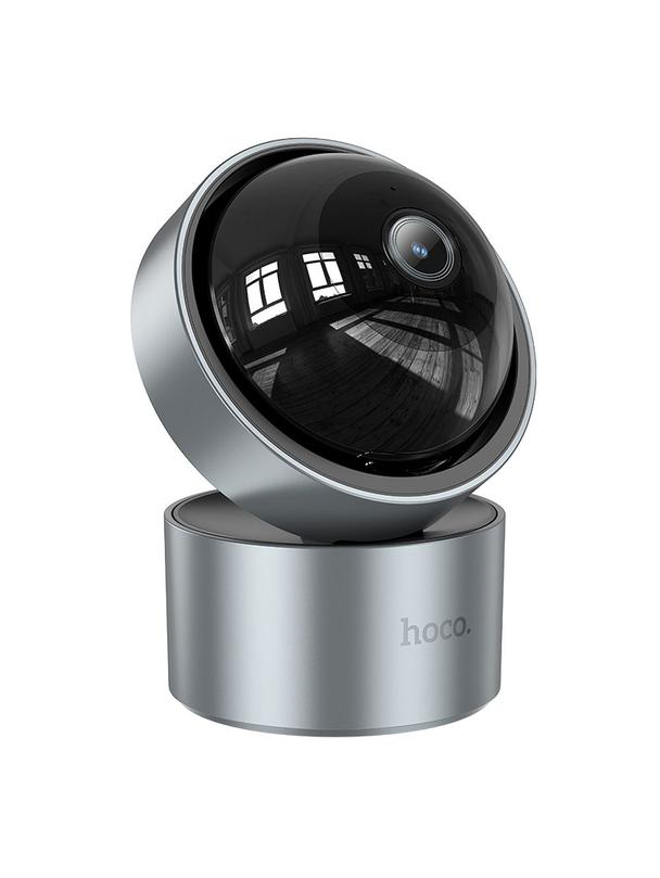 Kamera wewnętrzna Hoco regulowana w dwóch płaszczyznach 3MP Full HD D5 srebrna