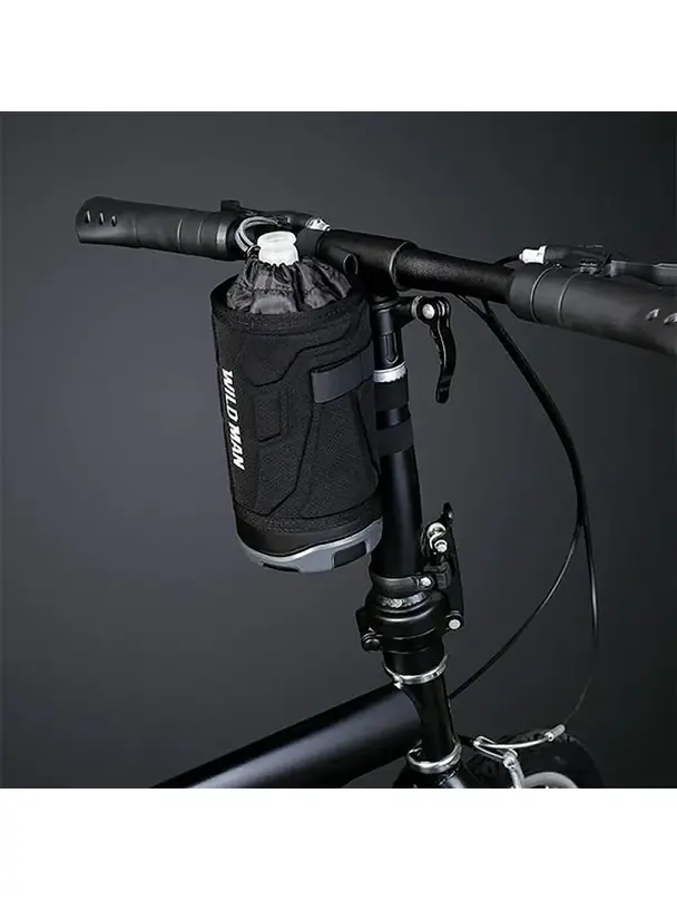 WILDMAN sakwa rowerowa na bidon na kierownicę 1L R1 czarna