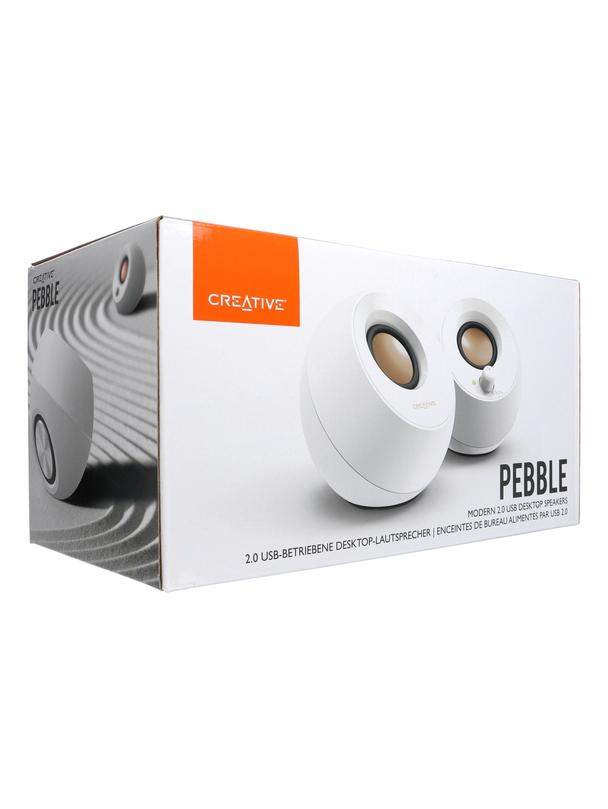 Głośnik przewodowy 4,4W Creative Pebble 2.0 51MF1680AA001 biały