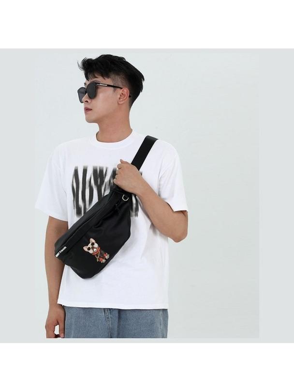 NIMMY nerka na ramię GLASSES COOL DOG khaki