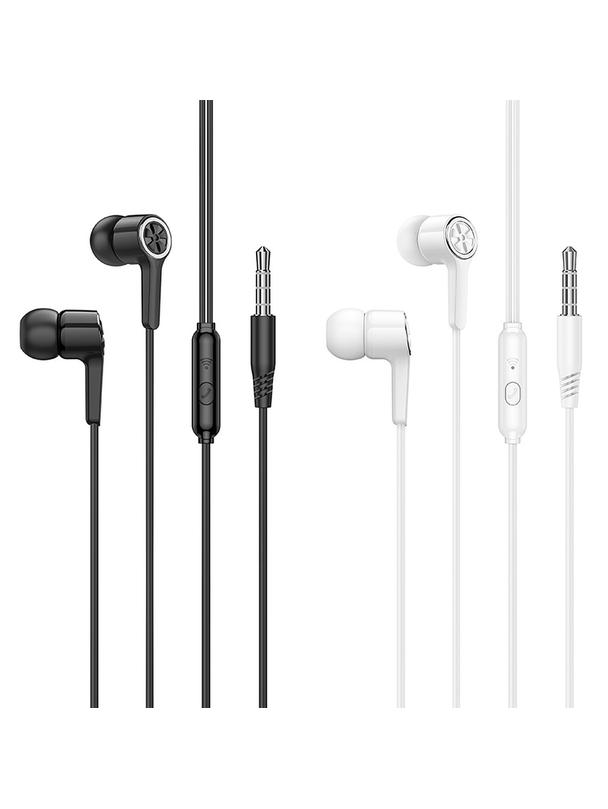 Słuchawki przewodowe douszne Jack 3,5 mm Hoco M104 czarne