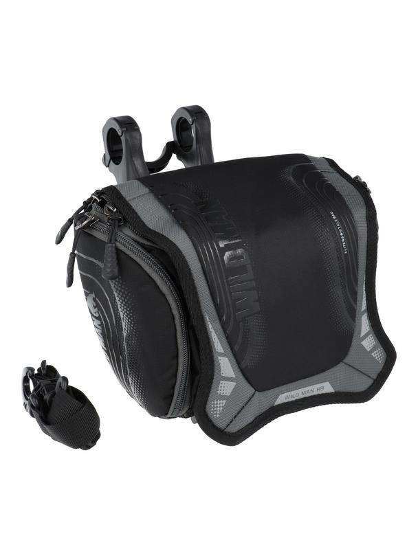 WILDMAN sakwa rowerowa na kierownicę na zamek H8 3L czarna