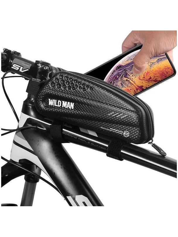WILDMAN sakwa rowerowa na ramę na zamek 1L EX czarna