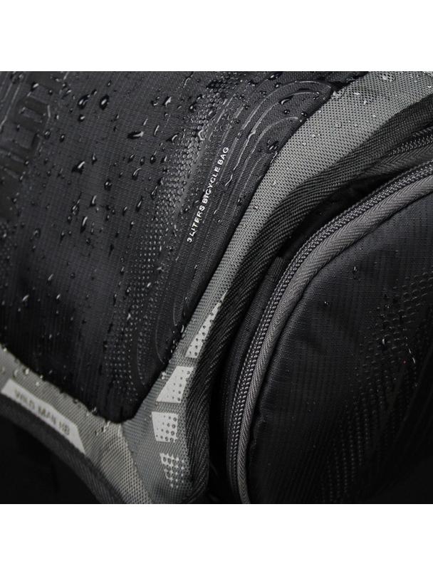 WILDMAN sakwa rowerowa na kierownicę na zamek H8 3L czarna