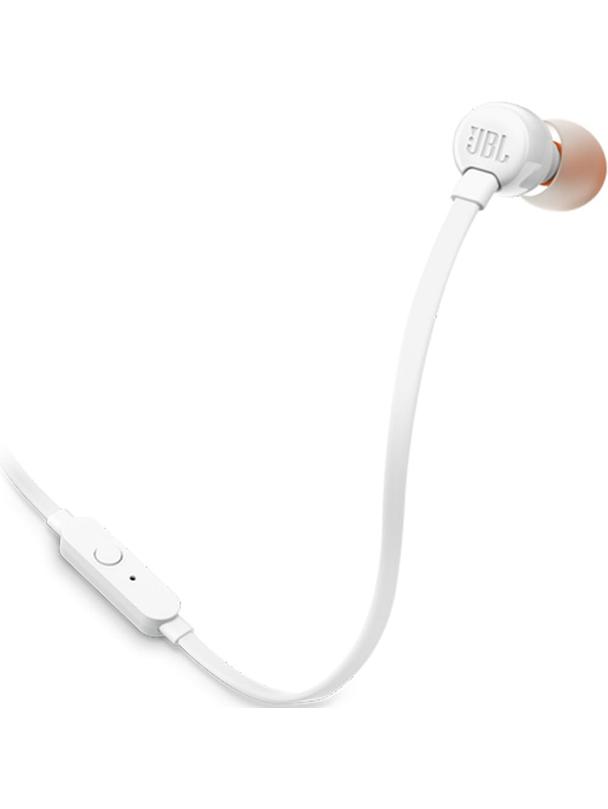 Słuchawki przewodowe douszne Jack 3,5 mm JBL T110 białe