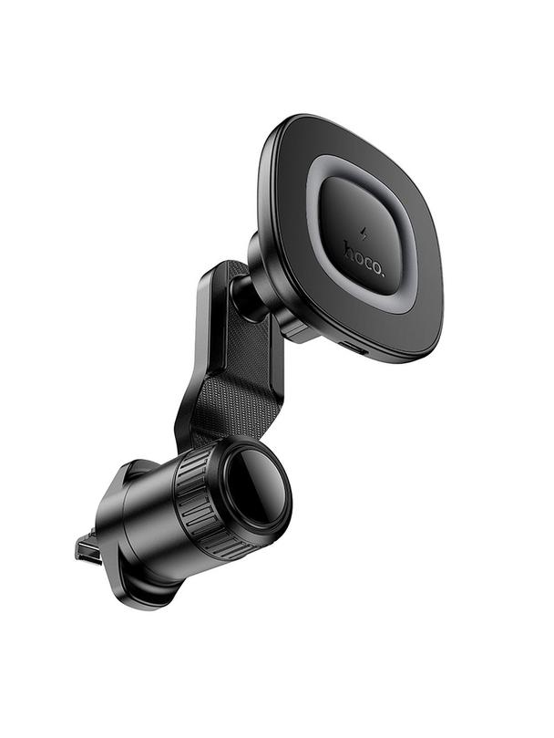 Uchwyt na telefon do samochodu indukcyjny Hoco 15W do kratki HW30 czarny